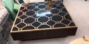 Stainless Steel Gold Decorative Center Table