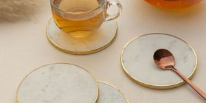 Marble Stone Coaster Set