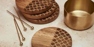 engraved coaster set