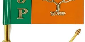 Metal Car Political Flag