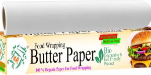 White Food Grade 1 Side Coated Butterpaper 30 Meter Roll
