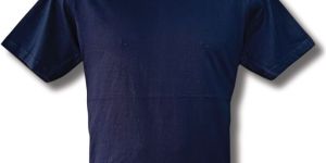 Pure Cotton Navy Blue Round Neck T Shirt