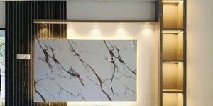 Wall Mounted Living Room Wooden TV Unit