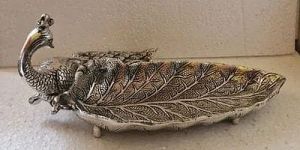 Peacock Shape Dry Fruit Serving Tray