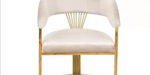Stainless Steel Gold Restaurant Upholstery Chair