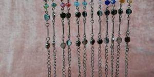 Trendy Oxidised Silver Chain Bracelet