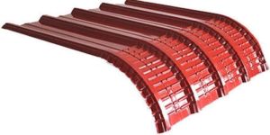 Red Color Coated Curved Roofing Sheet