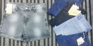 Plain Ladies Denim Shorts