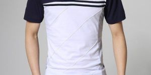 Mens Solid Round Neck T Shirt