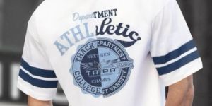 White Printed Oversize Drop Sholder T Shirts