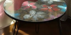 Whimsical Periwinkle Table