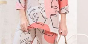 Women's Premium Rayon Printed Night Suit Set