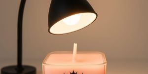 Royal Gold Pink Square Soy Wax Tea Light Candle