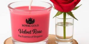 Royal Gold Velvet Rose Soy Wax Scented Jar Candle