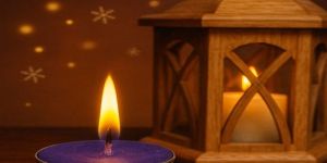 Royal Gold Voilet Round Aluminium Tin Tea Light Candle