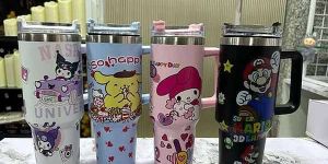 Cartoon Printed Steel Tumblers