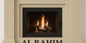 Minimalist Sandstone Fireplace