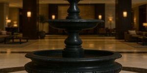 premium villas outdoor fountain