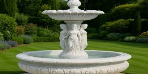Romen Lady White Marble Fountain