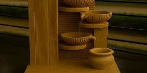 Sandstone POT Cascade Fountain