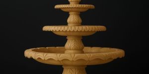 Three Tiered Sandstone Outdoor Fountain