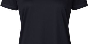 Riyu Classic Black Womens Round Neck T Shirt