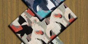 Slub Cotton Shirting Fabric Digital Discharge