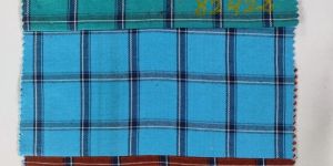 Yarn Dyed Twill Check Shirting Fabric