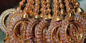 Premium Handcrafted Golden Crystal Latkan