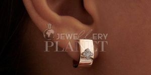 18k Rose Gold Huggie Hoop Earrings