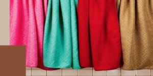 Plush Zigzag Pattern Multicolor Towel