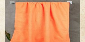Vibrant Orange Solid Bath Towel