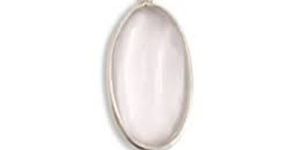 Clear Quartz Oval Pendant