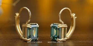 Solitaire Moissanite Earrings