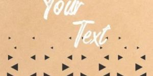 Brown Prined Paper Bag