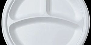 Wheat Bran Round Compartment Plate