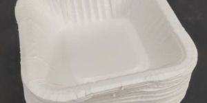 White Paper Square Disposable Bowl
