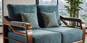 2 Seater Wooden Sofa