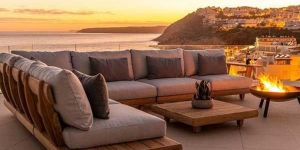 6 Seater L Shape Wooden Sofa