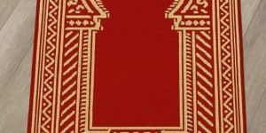 Red Premium Polypropylene Namaz Mat