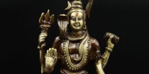 Authentic Brass Shiva Statue in Sitting Position