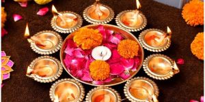 Golden Polished Iron Urli Bowl