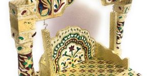 Wooden Golden Bal Gopal Swing