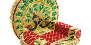 Wooden Laddu Gopal Singhasan