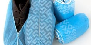 Plastic Blue Anti Skid Polypropylene Shoe Cover