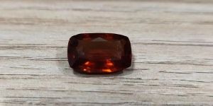 Cushion Shape Loose Hessonite Garnet Gemstone