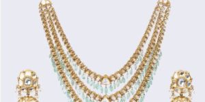 Polki Drops Necklace Set - Bridal Collection