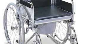 Wheelchair Commode With Detachable Armrests And Footrests