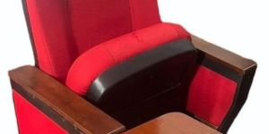Red Auditorium Chair With Writing Pad