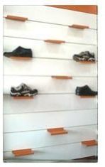 Metal Slat Wall Shoe Racks for Shoe Displays
